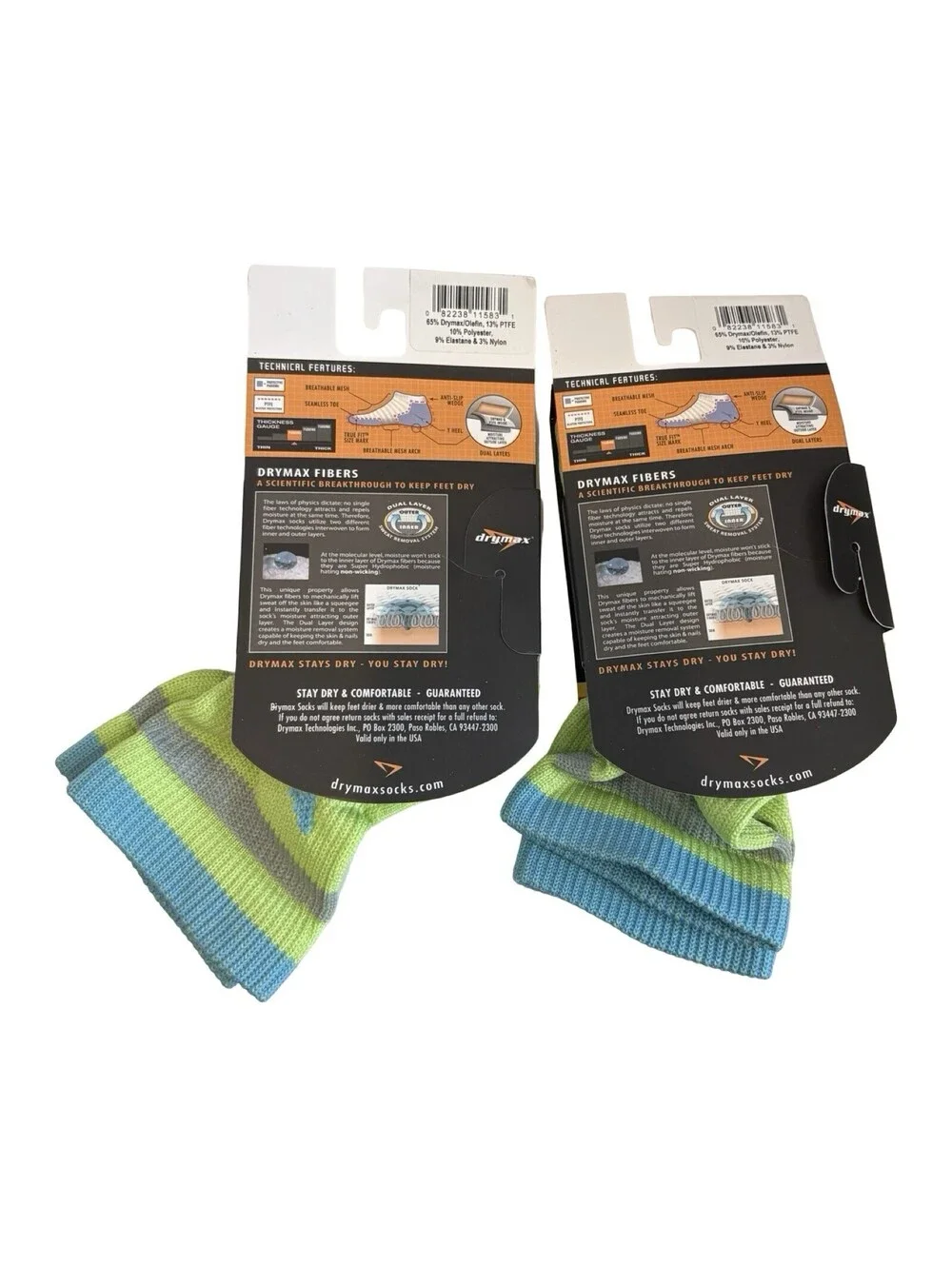 Drymax Extra Protection Hot Weather Running - Quarter Crew Women’s Large x2